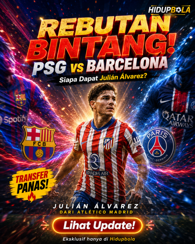 PSG dan Barcelona Bersaing Mendapatkan Tanda Tangan Striker Atletico Madrid, Julian Álvarez 3a77e7b5 f093 40c3 9ad0 a5f71d68f656