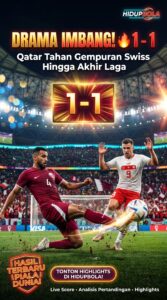 Qatar Berhasil Menahan Imbang Swiss di Piala Dunia 2026