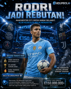 Jadi Rebutan, Manchester City Patok Harga Rodri Selangit!