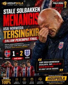 Pelatih Norwegia Stale Solbakken Menangis usai Norwegia Tersingkir dalam Perempat Final