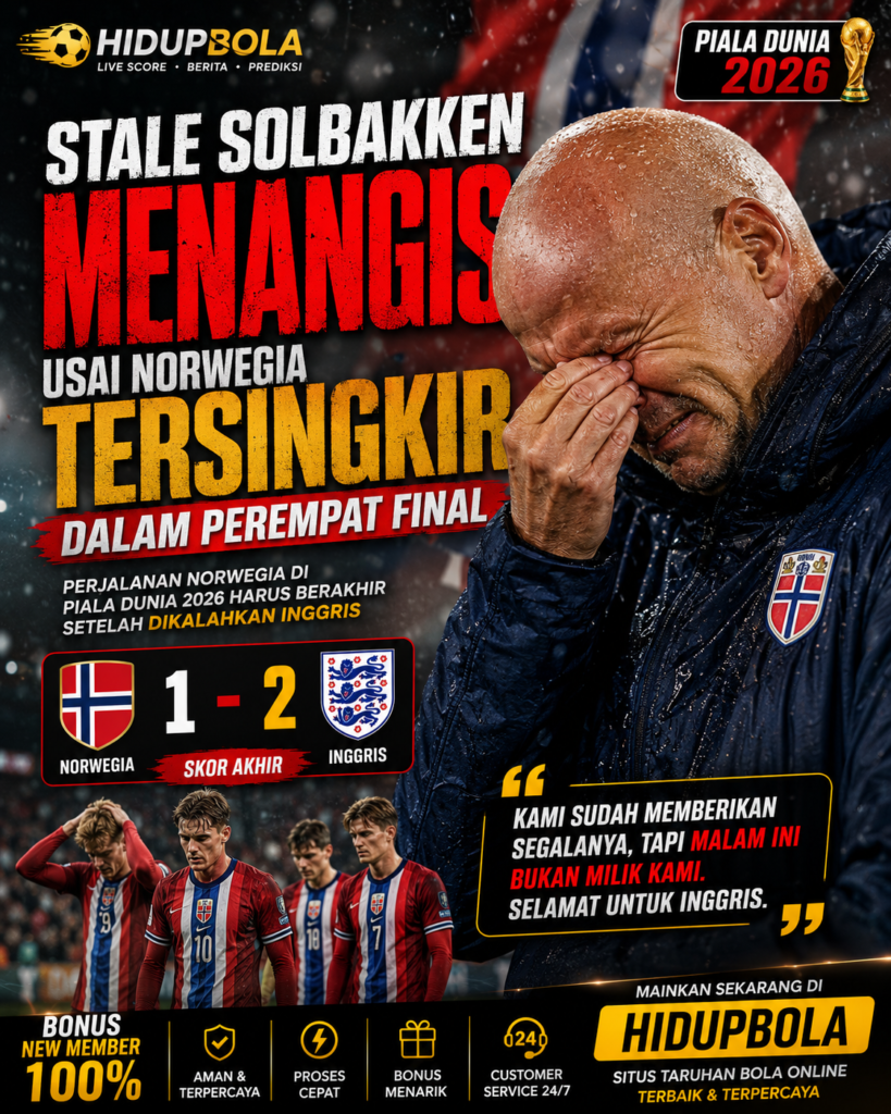 Pelatih Norwegia Stale Solbakken Menangis usai Norwegia Tersingkir dalam Perempat Final ba3591f4 0d65 4e02 ae53 9979523ab625